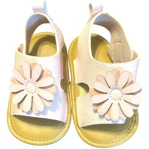 Baby Girl Sandals Pink Flower Infant Shoes Summer‎ Spring Casual Cute
